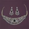 American Diamond Hazoorilal Necklace with Carat Plating