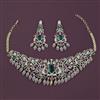 American Diamond Hazoorilal Necklace with Carat Plating