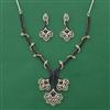 American Diamond Choker Necklace with Carat Plating