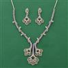 American Diamond Choker Necklace with Carat Plating