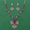 American Diamond Choker Necklace with Carat Plating