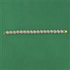 American Diamond Openable Bracelet with Rhodium Plating 2 Tone Plating Mehndi Plating