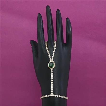 American Diamond Adjustable Hath Pan with Gold Plating