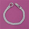 American Diamond Openable Bracelet with Rhodium Plating Gold Plating