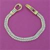 American Diamond Openable Bracelet with Rhodium Plating Gold Plating