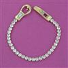 American Diamond Openable Bracelet with Rhodium Plating Gold Plating