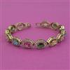 American Diamond Openable Bracelet with Rhodium Plating