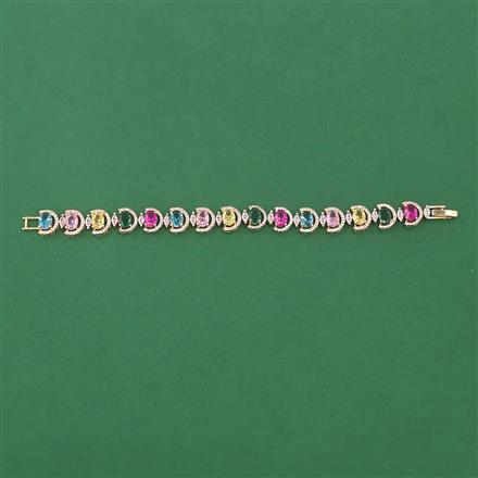 American Diamond Openable Bracelet with Carat Plating