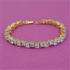 American Diamond Openable Bracelet with 2 Tone Plating