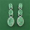 American Diamond Classic Earring with Rhodium Plating