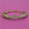 American Diamond Openable kada with Rhodium Plating Mehndi Plating