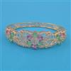 American Diamond Hazoorilal Kada with Rhodium Plating