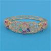 American Diamond Hazoorilal Kada with Rhodium Plating