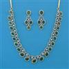 American Diamond Classic Necklace with 2 Tone Plating