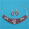 American Diamond Choker Necklace with 2 Tone Plating