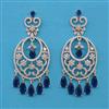 American Diamond Classic Earring with Rhodium Plating