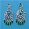 American Diamond Classic Earring with Rhodium Plating