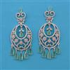 American Diamond Classic Earring with Rhodium Plating