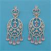 American Diamond Classic Earring with Rhodium Plating