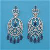 American Diamond Classic Earring with Rhodium Plating