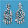 American Diamond Classic Earring with Rhodium Plating