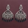 American Diamond Classic Earring with Rhodium Plating