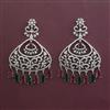 American Diamond Classic Earring with Rhodium Plating