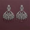 American Diamond Classic Earring with Rhodium Plating