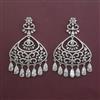 American Diamond Classic Earring with Rhodium Plating