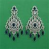 American Diamond Classic Earring with Rhodium Plating