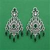 American Diamond Classic Earring with Rhodium Plating
