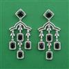 American Diamond Classic Earring with Rhodium Plating