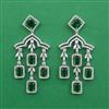 American Diamond Classic Earring with Rhodium Plating