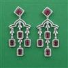 American Diamond Classic Earring with Rhodium Plating