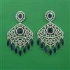 American Diamond Classic Earring with Rhodium Plating