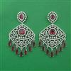 American Diamond Classic Earring with Rhodium Plating