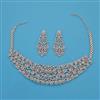American Diamond Classic Necklace with Rhodium Plating 2 Tone Plating Mehndi Plating