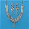 American Diamond Hazoorilal Necklace with Carat Plating