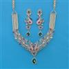 American Diamond Hazoorilal Necklace with Carat Plating