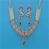 American Diamond Hazoorilal Necklace with Carat Plating