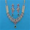 American Diamond Hazoorilal Necklace with Carat Plating
