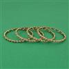 American Diamond 4 Pc Classic Bangles with Mehndi Plating