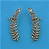 American Diamond Earcuff with Rhodium Plating 2 Tone Plating Mehndi Plating