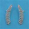 American Diamond Earcuff with Rhodium Plating 2 Tone Plating Mehndi Plating