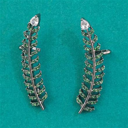American Diamond Earcuff with Black Plating