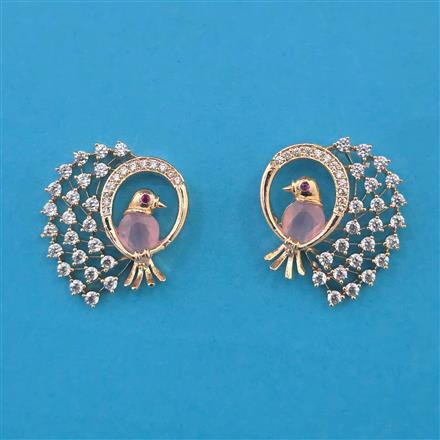American Diamond Birds Earring with Carat Plating