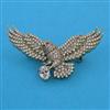 American Diamond Birds Brooch with Mehndi Plating
