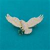 American Diamond Birds Brooch with Gold Plating
