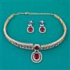 American Diamond Classic Necklace with Carat Plating