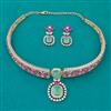 American Diamond Classic Necklace with Carat Plating